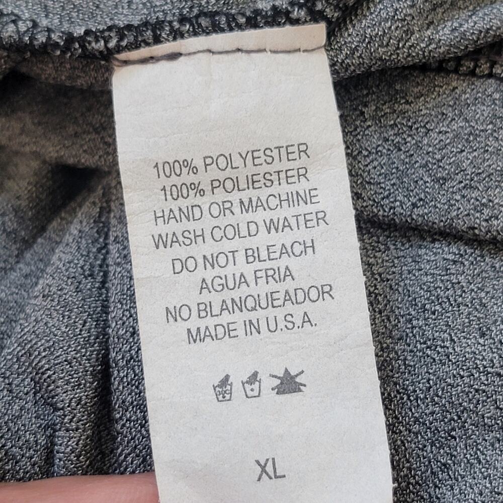 Vintage Y2K Made in USA Grey Maxi Flowy Tiered Skirt XL Witchy Grunge Emo Fairy - Picture 7 of 7